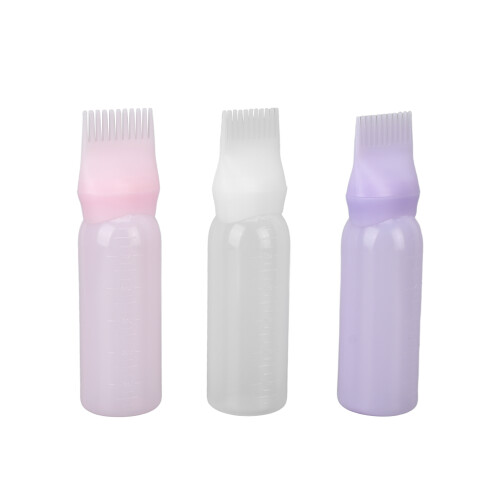 3pcs Hair Dye Applicator Bottle Portable Root Comb for Styling 2