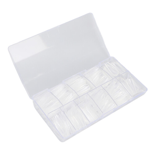500 Stks Transparante Kunstnagels Lang 2