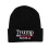 (Black) Winter 2024 Windproof  Letter Embroidery Hat Thick Unisex Solid Hat 1