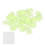 (Green) 50x Luminescente muurstickers 4