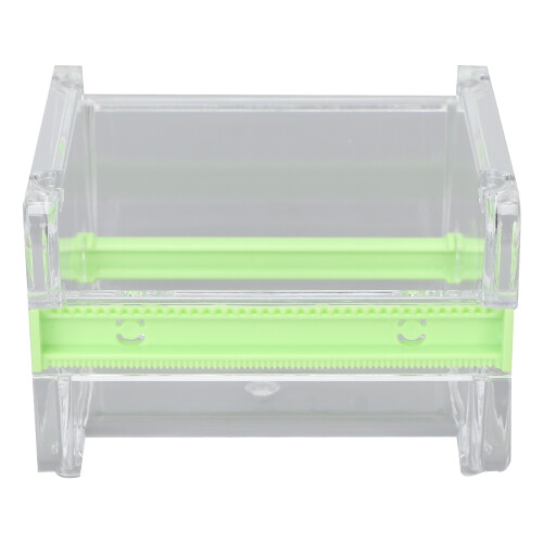 (Green) Transparenter Klebebandspender mit Sichtfenster Grün