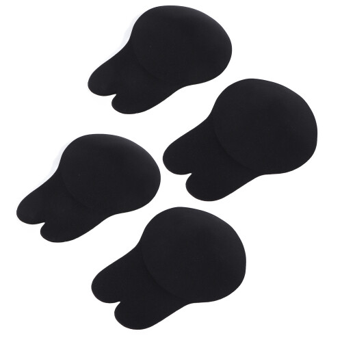 (L) 4x Adhesive Pasties Washable Reusable Bra 2