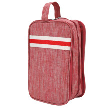 (Wine Red) Draagbare Kosmetische Opbergzak Voor Borstels & Sieraden