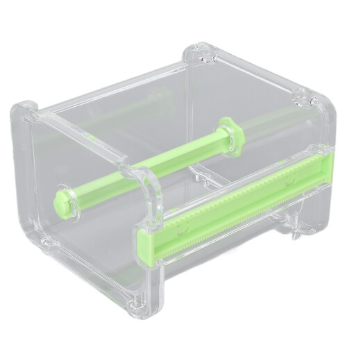 (Green) Transparenter Klebebandspender mit Sichtfenster Grün 1