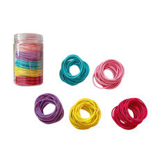 100 bunte Haargummis ohne Schaden für Damen & Mädchen