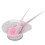 (Pink) 3x Haarfarbepinsel mit Färbe-Kamm blau 2