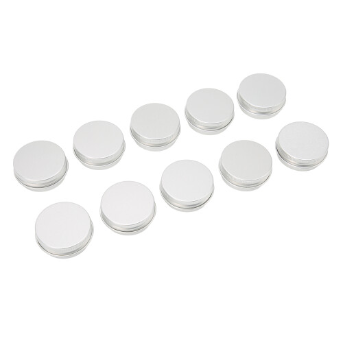 (10ml) 10x 10ml Aluminium Candle Jars 1