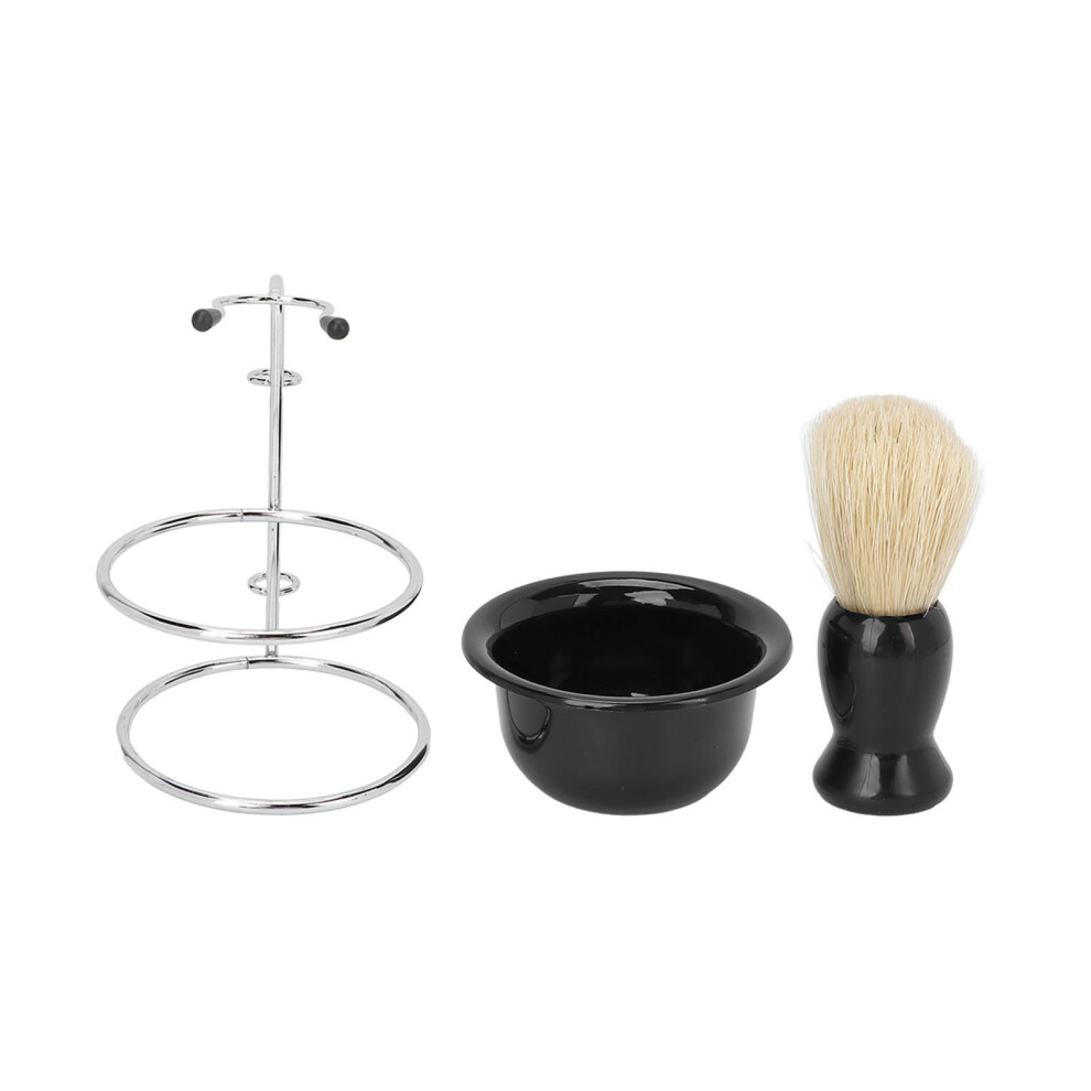 3pcs Professional Shaving Brush Set with Bowl and Stand