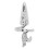 (Silver Tail Finger) Fingerringe mit Strass-Abdeckung Silber 1