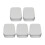 5pcs Metal Rectangular Empty Box Pins Jewelry Storage Silver 1