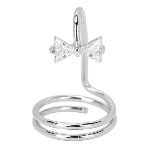 (White Gold) Modischer Fingernagelring, verzinkt, Kupfer