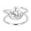 (White Gold) Electroplated Copper Stylish Nail Ring 1