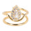 (3054 Gold) Strassnagelring Gold Damen 1