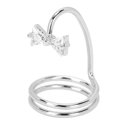 (White Gold) Modischer Fingernagelring, verzinkt, Kupfer 1
