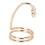(Gold) Electroplated Copper Manicure Ring Nail Art Gold 5