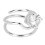 (White Gold) Electroplated Copper Stylish Nail Ring 2