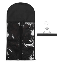 (Black) Haarverlängerungs-Storage-Box Staubdicht Reißverschluss Gelb