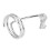 (White Gold) Modischer Fingernagelring, verzinkt, Kupfer 4
