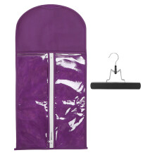 (Purple) Haarverlängerungs-Storage-Box Staubdicht Reißverschluss Gelb