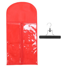 (Red) Haarverlängerungs-Storage-Box Staubdicht Reißverschluss Gelb