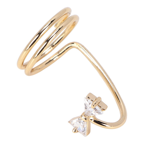 (Gold) Electroplated Copper Manicure Ring Nail Art Gold 2