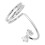(White Gold) Modischer Fingernagelring, verzinkt, Kupfer 3