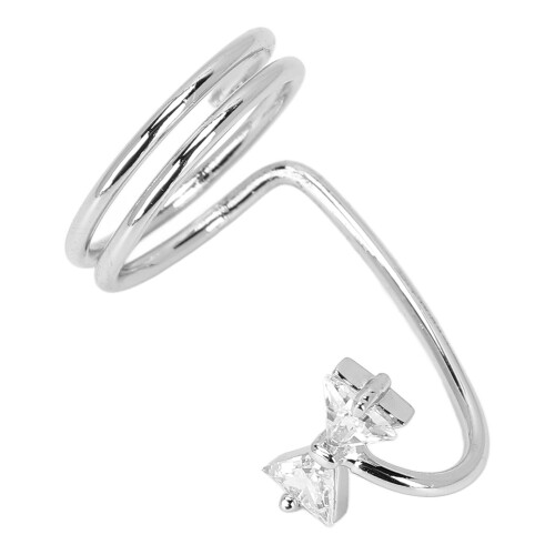 (White Gold) Modischer Fingernagelring, verzinkt, Kupfer 2