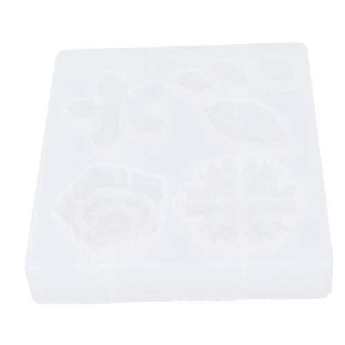Silicone Flower Leaf Mold for Epoxy Candle Soap DIY 2