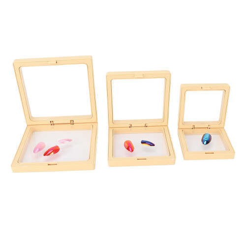 3x Schwimmende Schmuckdisplay Staubgeschützt Organizer 2