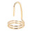(Gold) Gouden nagelring van verguld koper 4