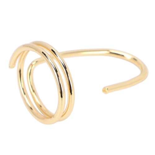 (Gold) Gouden nagelring van verguld koper 1