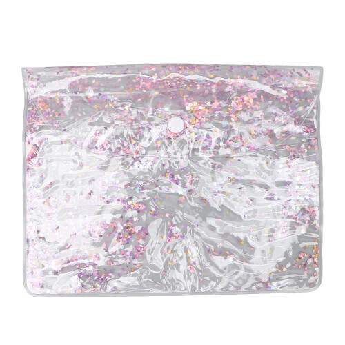 Grote PVC Makeuptas Quicksand Bling Reistas