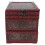 Vintage Schmuckbox mit Spiegel aus Holz 1
