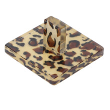 (Quadrilateral Shape) Herzförmiger Leopard-Druck Stand