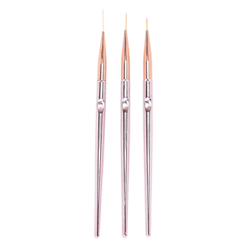 3x Nagellack-Pinsel, 3 Größen DIY