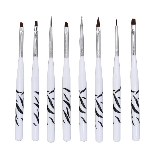 8x professionele nagelkwasten