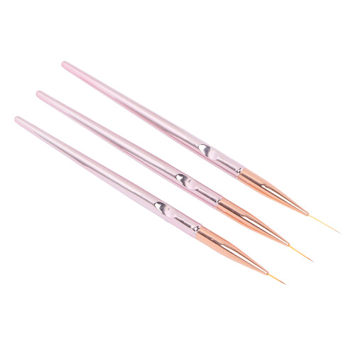3x Nagellack-Pinsel, 3 Größen DIY 2