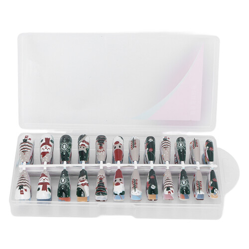 288Pcs Christmas Press On Nails Square Oval