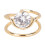(Gold) Electroplated Copper Stylish Nail Ring 1