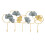 (Mix Colour) Multifunctionele wandhaak goud 3