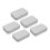 5pcs Metal Rectangular Empty Box Pins Jewelry Storage Silver 3