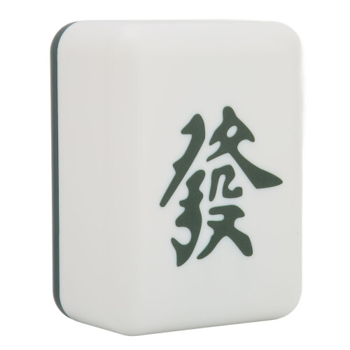 Night Light Mahjong Shape USB Rechargeable LED Lamp Yellow White 1