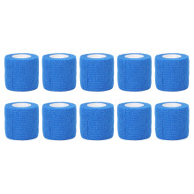 (Blue) 10Pcs Self Adhesive Elastic Bandage Multifunctional Sky Blue