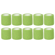 (Grass Green) 10 stuks zelfklevende elastische verband anti-slip donkergroen