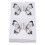100 Pcs Nail Forms Horseshoe Butterfly Square Art Guide Sticker 5