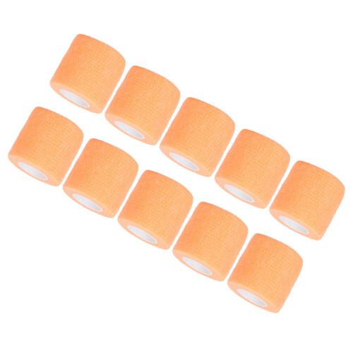 (Orange) 10 Pz Benda Elastica Autoadesiva Antiscivolo Amortizzata Rosa 2