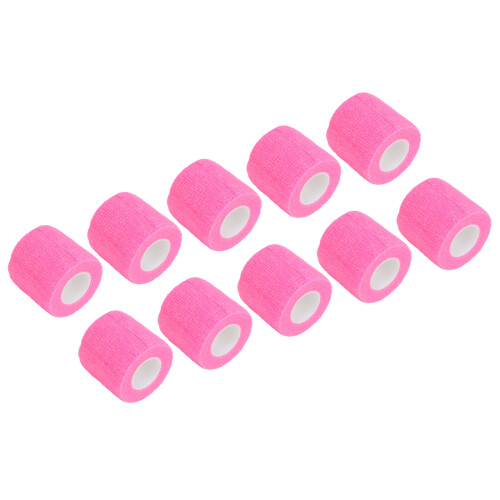 (Pink) 10 Pz Benda Elastica Autoadesiva Antiscivolo Amortizzata Rosa 1