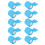 (Sky Blue) 10Pcs Self Adhesive Elastic Bandage Multifunctional Sky Blue 3
