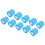 (Sky Blue) 10Pcs Self Adhesive Elastic Bandage Multifunctional Sky Blue 2