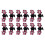 12x Strass-Haarclips Blume Kristall rutschfest 1